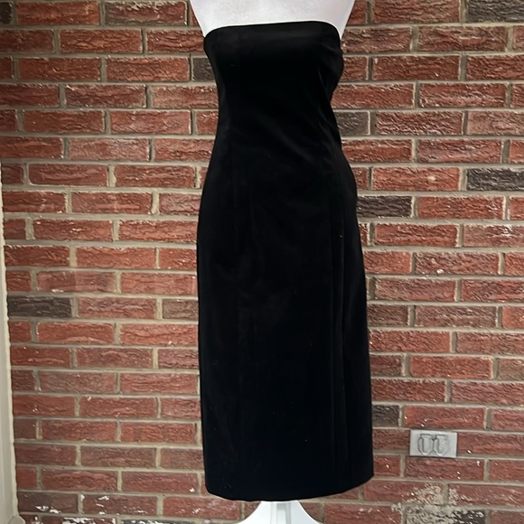 A.L.C. Elizabeth Belvet Strapless Midi-Dress Size 6 - Picture 4 of 6